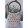 Cartera tejida en macrame