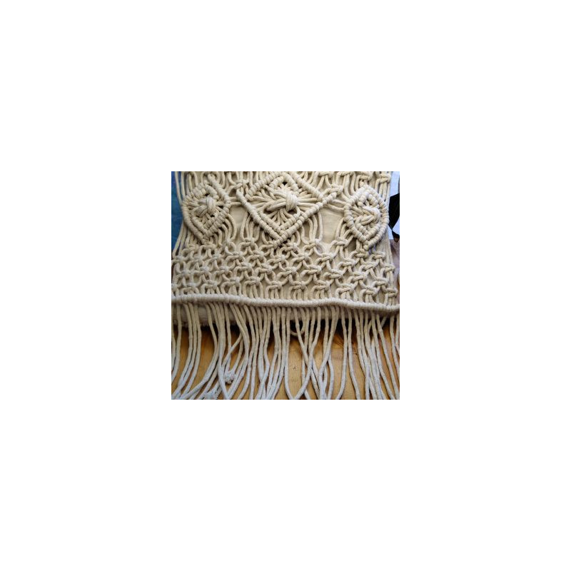 ALMOHADON TEJIDO MACRAME