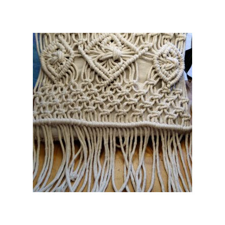 ALMOHADON TEJIDO MACRAME